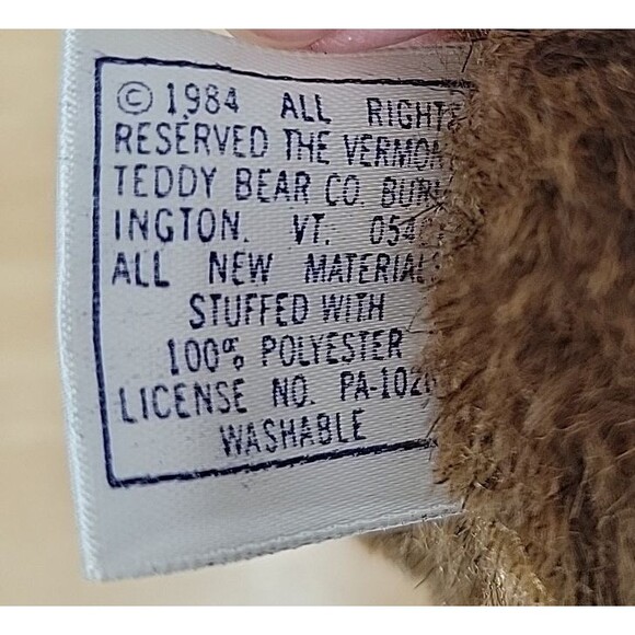 Vermont Teddy Bear Moose Plush 12 Inch Stuffed Animal Tags Limited Edition 1987 - Picture 10 of 10